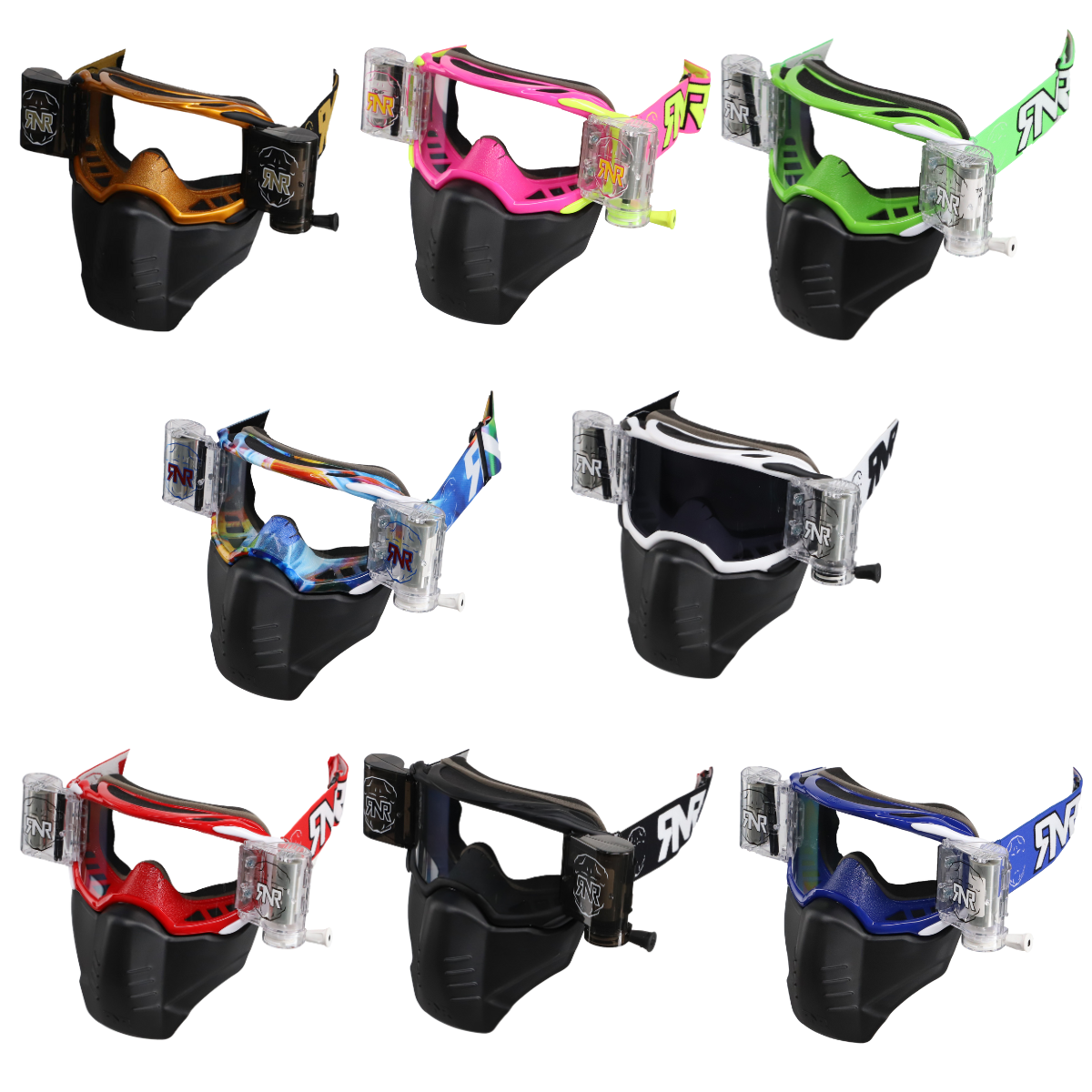 Rip n Roll Platinum XXL mit Facemask  Brille mit Roll Offs