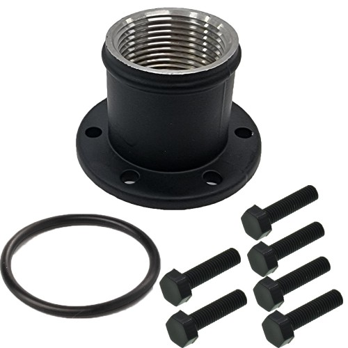 Anschluss gerade für Elektrische WP Aluminium 38mm  für EWP 80 / 90 + 130 Davies Craig