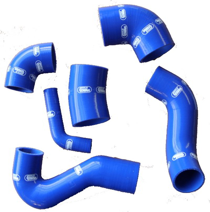 Samco Fiat Coupé 2.0L GT 5 cylinder 20V RHD 98 - 9/2000   6-teiliges Ladeluftsystem blau
