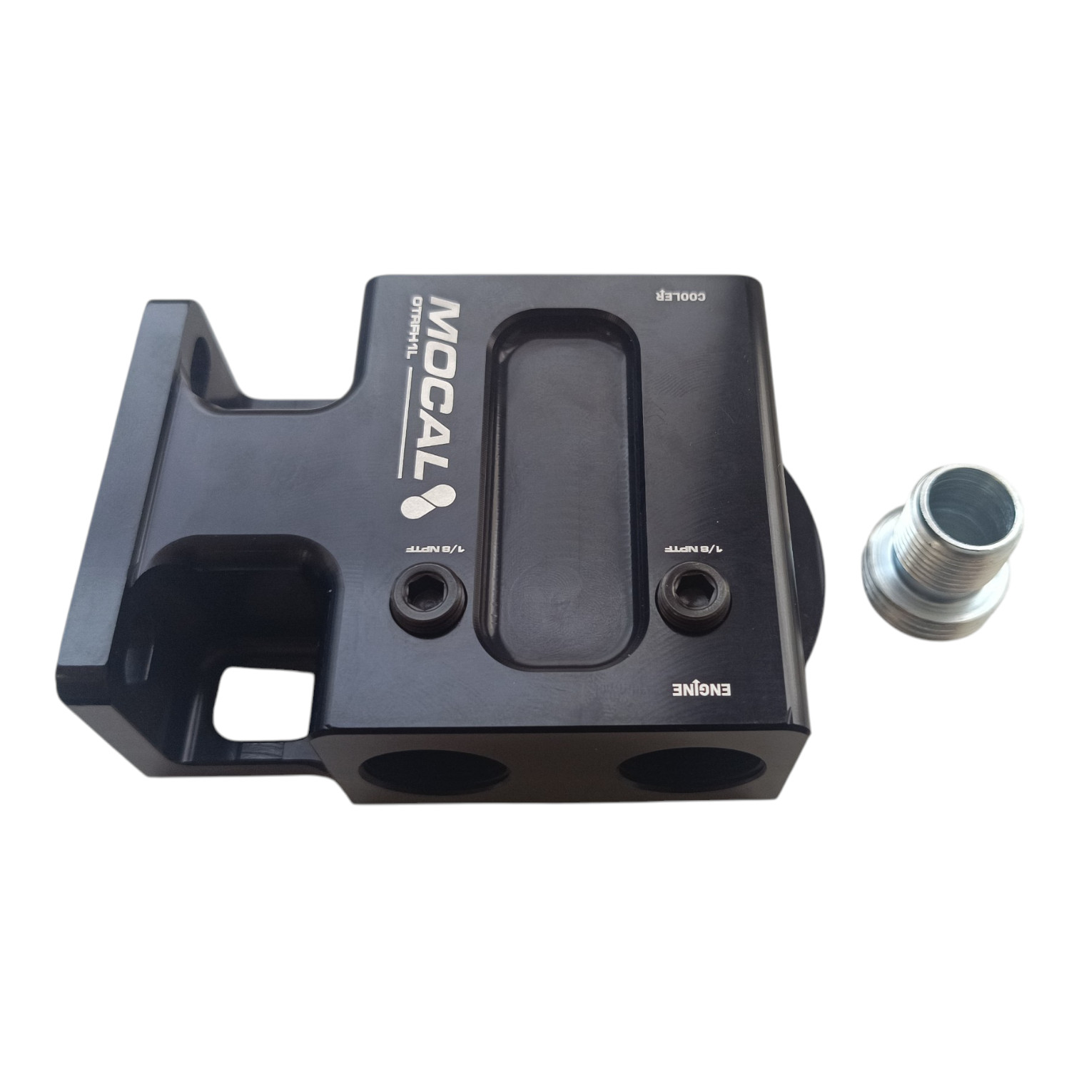 Mocal Ölfilterhalter & Thermostat extern links Anschluss M22x1,5 innen 3/4" Filter