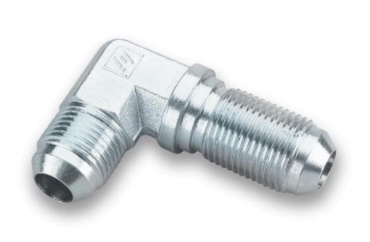 Bulkheadadapter JIC/JIC 90°  03AN, Dash 03, 3/8-24UNF