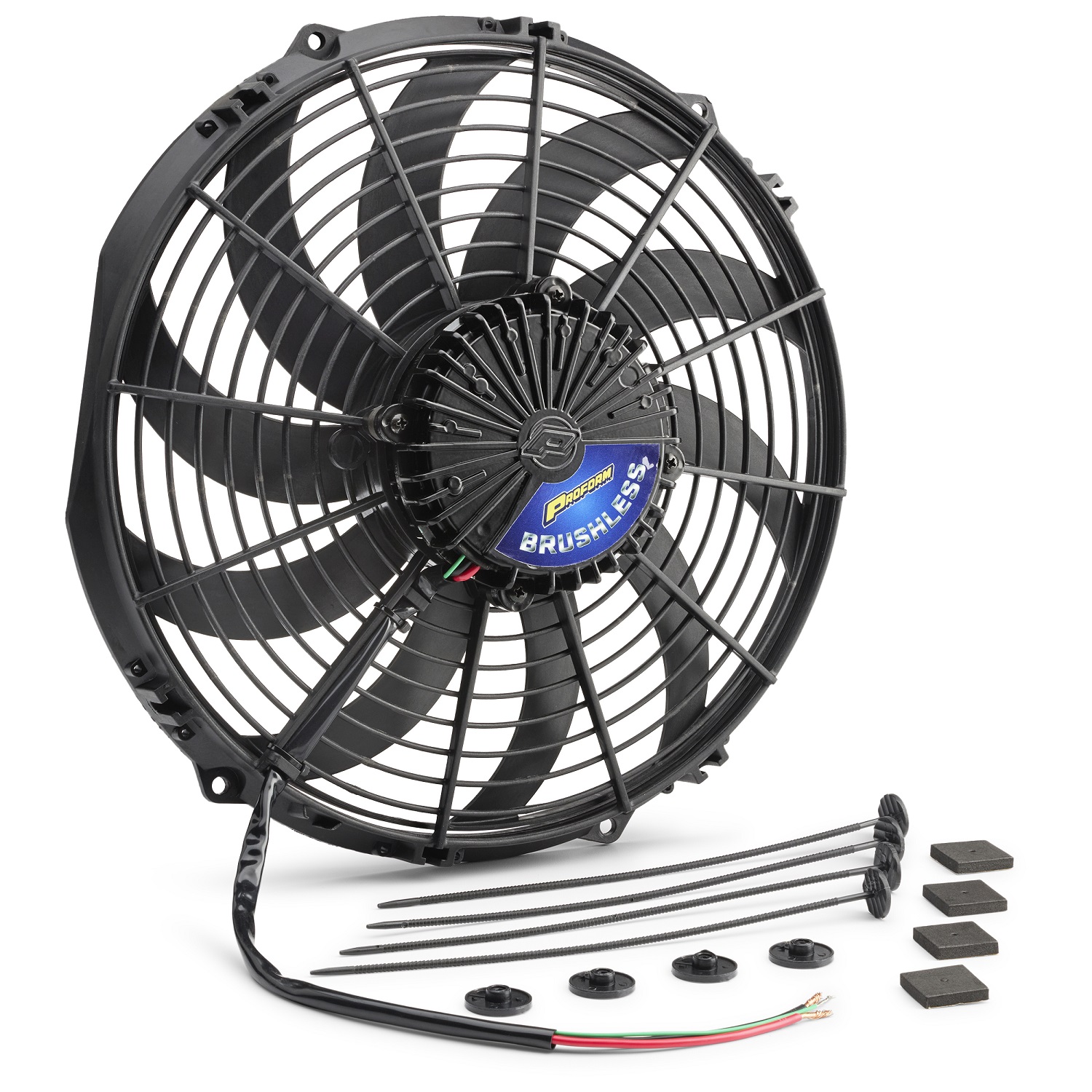 12V Elektrischer Lüfter 318mm (10") Proform Brushless  bürstenlos 1730m³/h blasend D290-D273 T=76