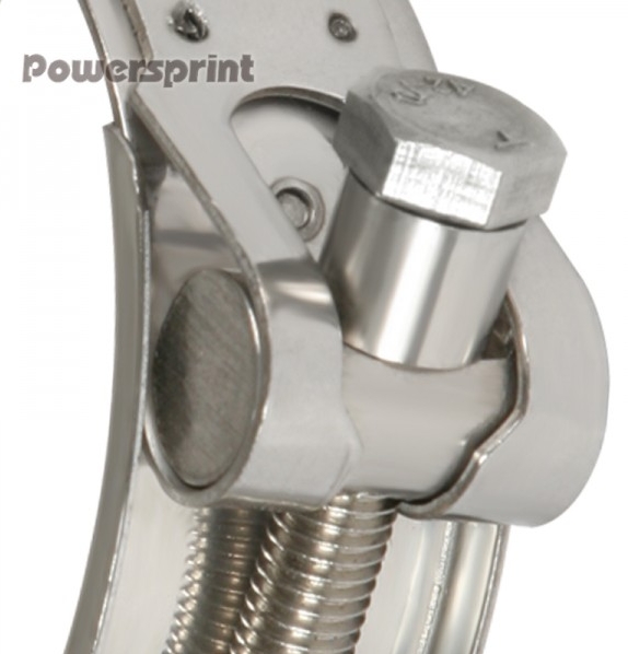 Powersprint Edelstahl Spezial-Bandschelle  40mm-43mm Ø
