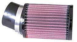 K&N Universalluftfilter, 62mm Flansch Rund Zylindrisch, 96x96 127lg