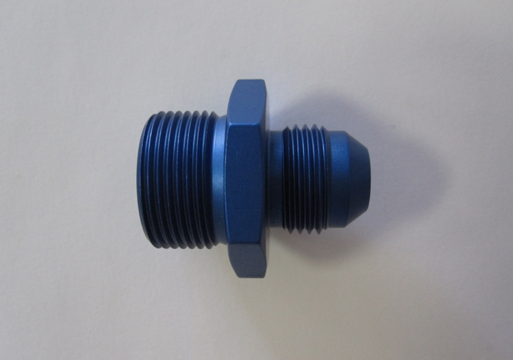 Aluadapter JIC/DIN  08AN, Dash 8  (3/4-16 UNF) / M24x1,5