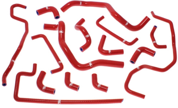 Samco Subaru Impreza Turbo GR Version 10  (2.5Ltr STi)   15-teiliges Kühlwasser-Schlauchkit rot