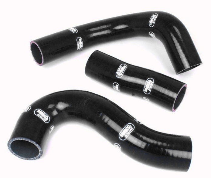 Samco Mitsubishi L200 Warrior 2.5 Turbo Diesel 01-06 3-teiliges Ladeluftsystem schwarz