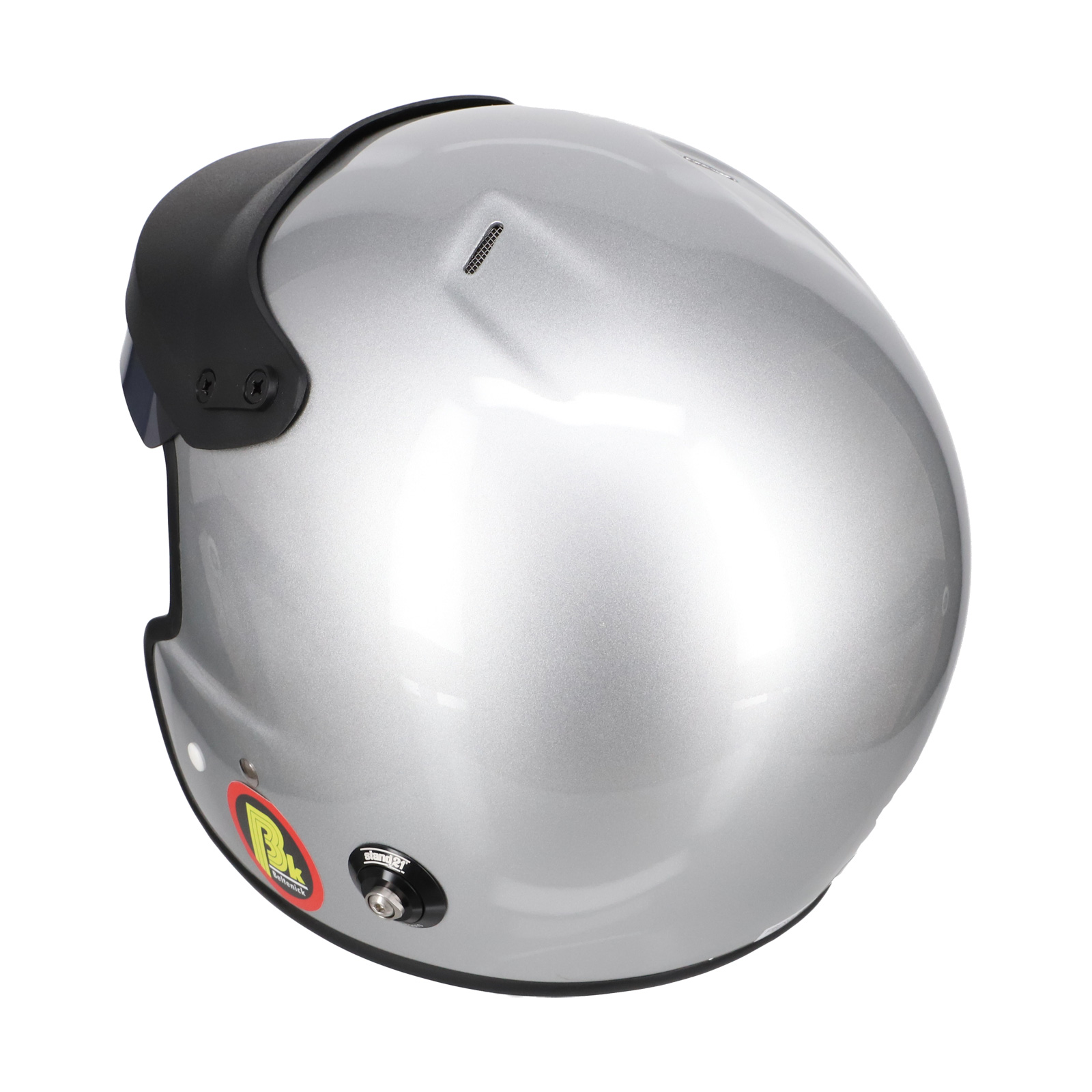 Beltenick OF Racing silber mit Hans Clips Homologation FIA 8859-2024 / 2015 Jet Helm