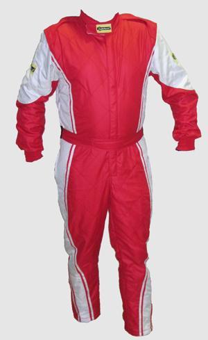 Rennoverall Beltenick Driver Gr. M (50) rot-silber FIA 8856-2000 incl. FIA Hologrammlabel