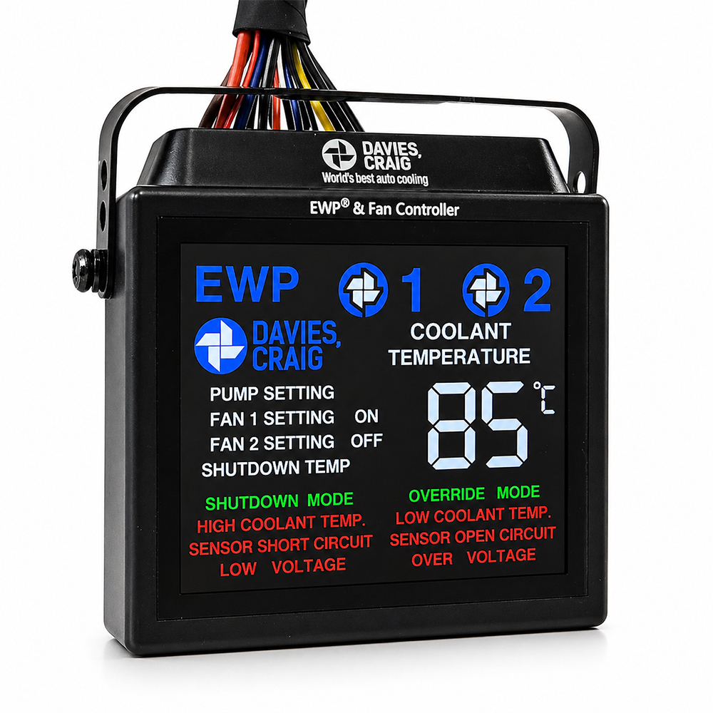 Digitalcontroller Farb-LCD für elektrische Wasserpumpe & Kühler Davies Craig 8003