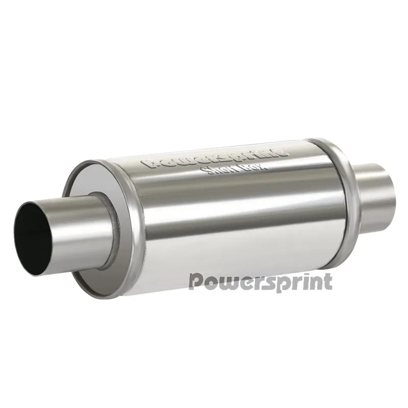 Powersprint Schalldämpfer Short Box  rund Ø 70mm 370 mm Länge