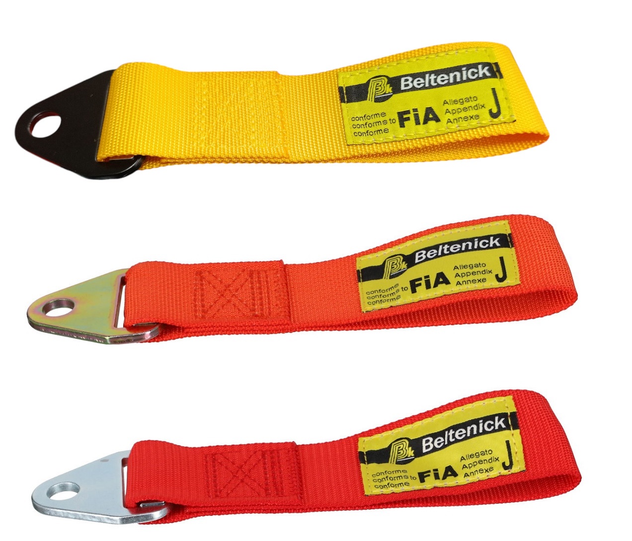 Abschleppschlaufe 200mm - FIA   - rot - gelb - orange -