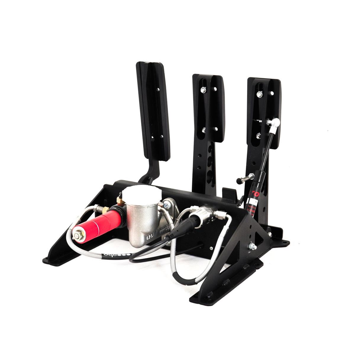 OBP Sim Racing E Sport Pedalbox schwarz  3 Pedale, incl. hydraulischer Bremse