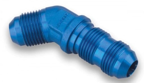 Bulkheadadapter JIC/JIC 45°  06AN, Dash06, 9/16x18 UNF