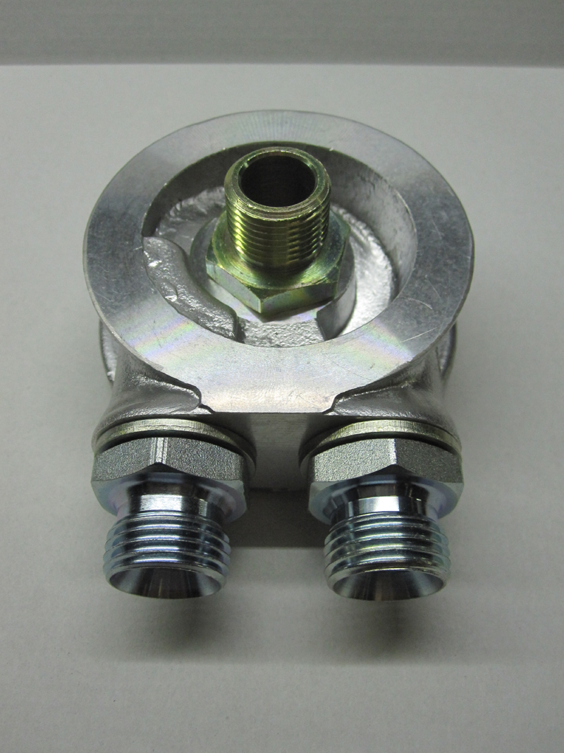 Mocal Ölkühler-Adapterplatte M18 Set  ohne Thermostat - Set mit 1/2 BSP Anschlüssen