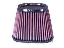 K&N Universalluftfilter, 2 x 60mm Flansch  Oval Doppelflansch, 95x159 127lg