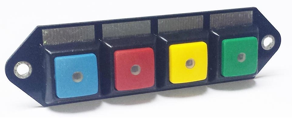 Schaltleiste blank für Cartek Power Distribution Module   CARTEK PDM Switch Panel 4W (multi-col, plain)
