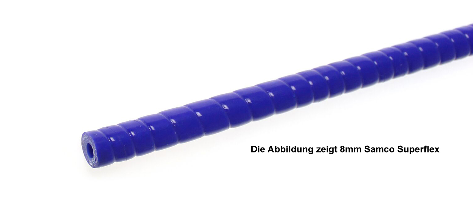 Samco Superflex Schlauch 16mm   Meterstück blau