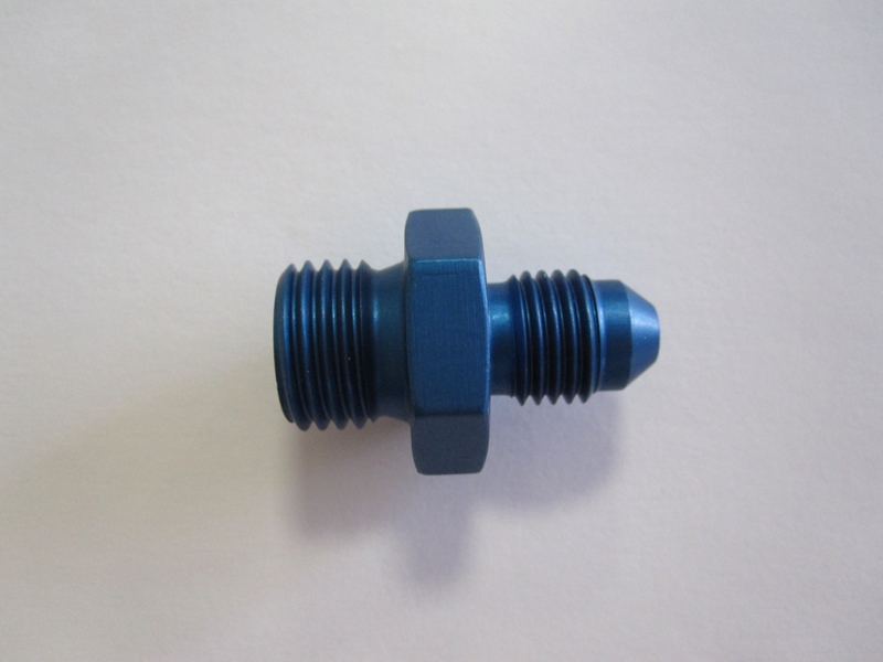 Aluadapter JIC/DIN  04AN, Dash 4 (7/16x20 UNF) / M14x1,5