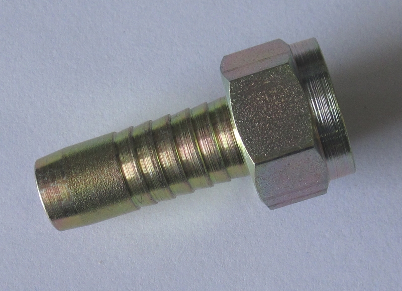 Rohranschluss mit Mutter gerade  1/2inch BSP