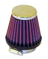K&N Universalluftfilter, 43mm Flansch  Konische Rundform, 76x51 70lg