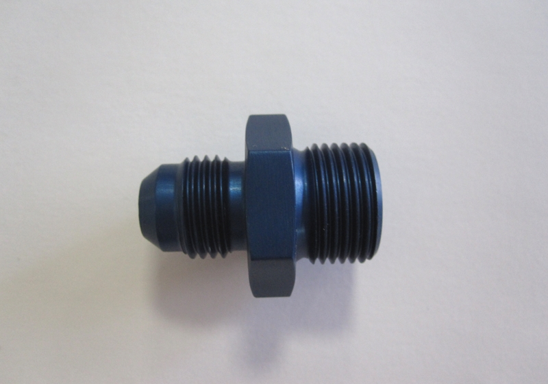 Aluadapter JIC/BSP  06AN, Dash 6  (9/16-18) / 3/8x19 BSP