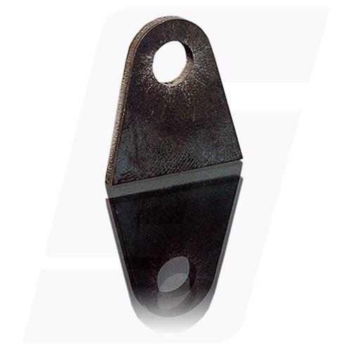 Metallteil, Halter, Rundloch, Schwarz, Klemmteil