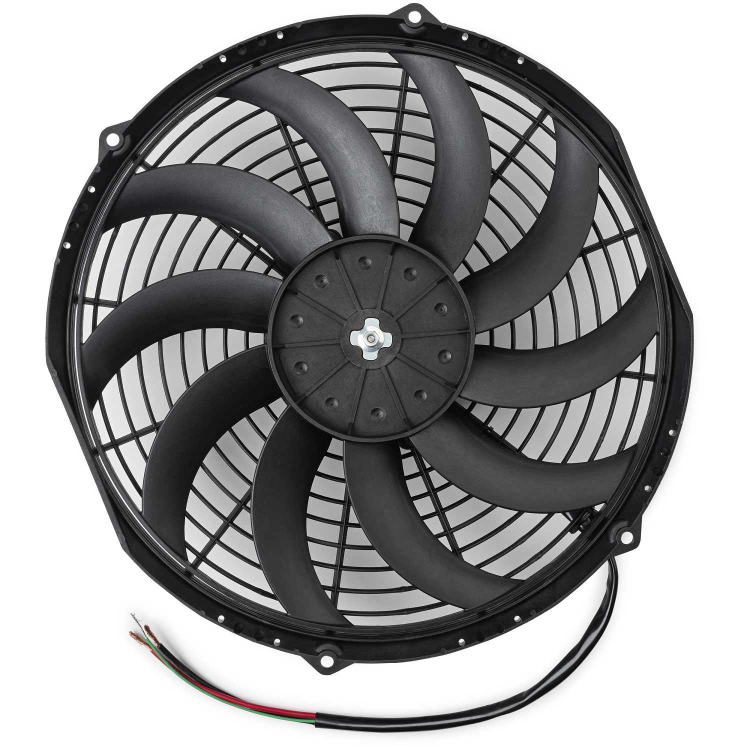12V Elektrischer Lüfter 375mm (14") Proform Brushless  bürstenlos 4.655 m³/h saugend D384-D374 T=76