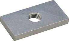 Gegenplatte mit Gewinde  50x25x6mm Gewinde:7/16x20 UNF