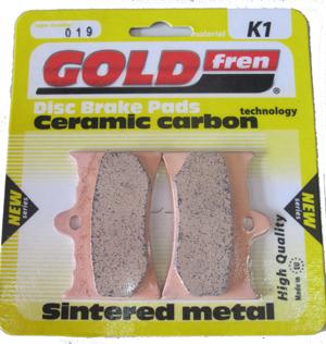 Bremsbeläge Gold fren (Grimeca 4-kolben)  Typ (4-Kolben) 019 Material K1