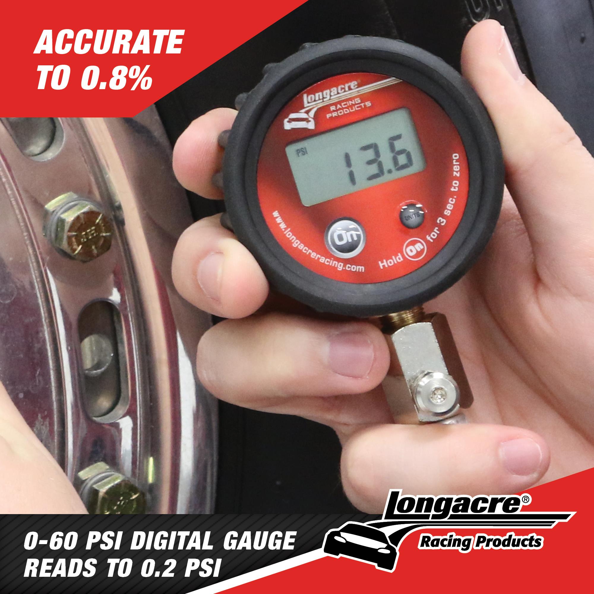 Longacre Luftdruckmesser digital  0-4,1 bar