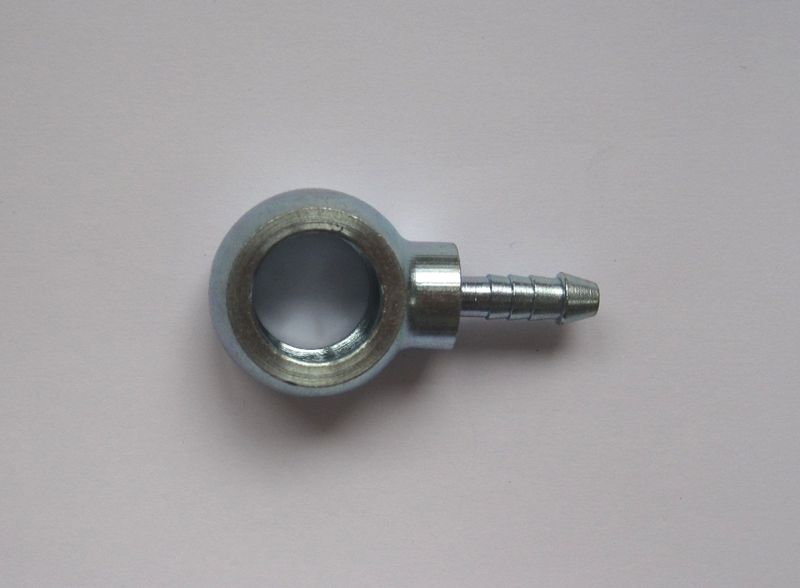 Stahl-Ringstück 4mm Schlauch  Bohrung 14mm Durchmesser