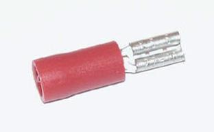 Flachsteckerhülse blau 6.3mm  1,5-2,5 mm²