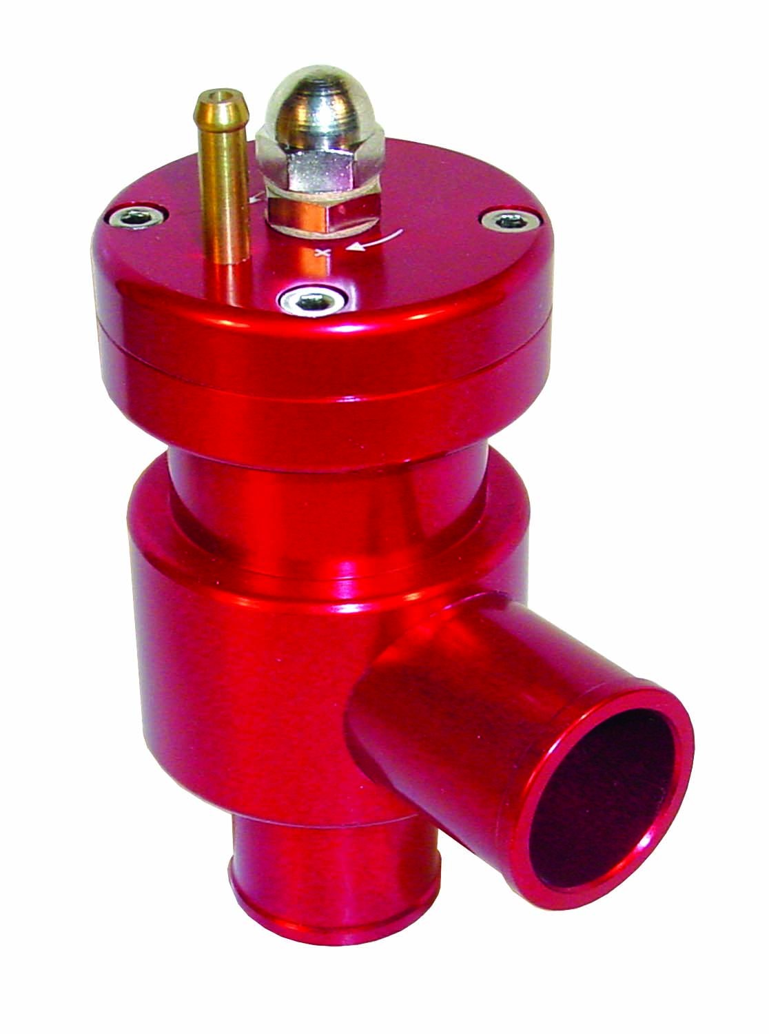 Dump Valve Sytec 0,5-3 bar Kolbenventil geschlossen   - Anschlussdurchmesser 25mm rot
