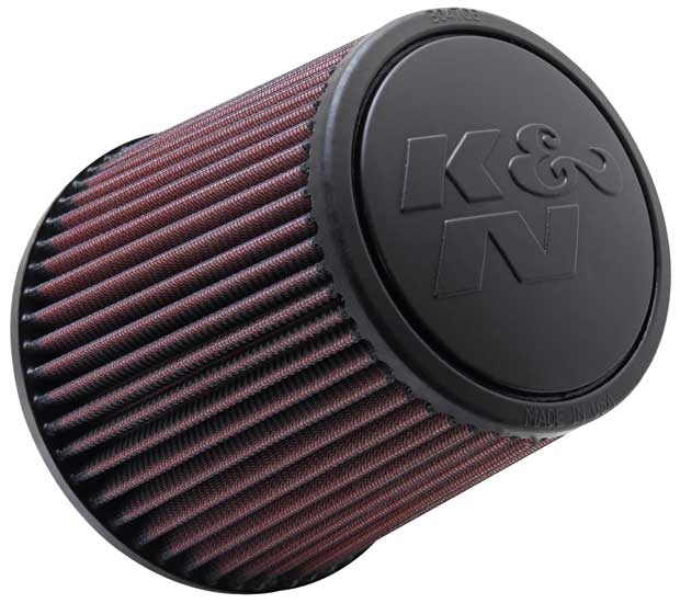 K&N Universalluftfilter, 76mm Flansch  Konische Rundform, 127x121 152lg