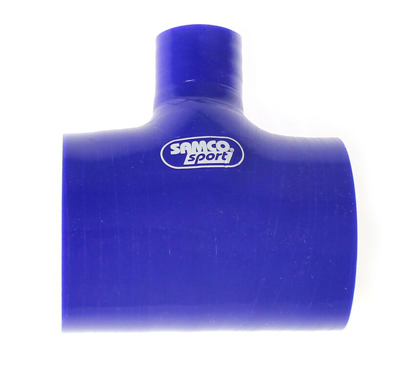 Samco T-Schlauchkupplung 63mm   Durchm. Abzweig 25mm blau