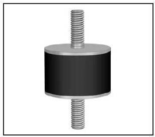 Schwingmetallpuffer  20x10mm M6