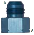 UNF-metrischer Adapter  M12x1,5 i - D6 aussen