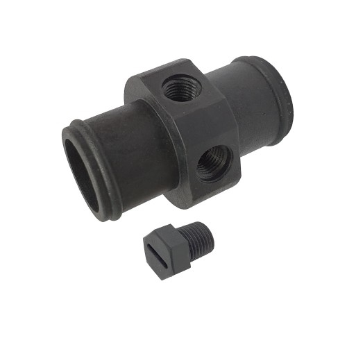 Schlauchkupplung für 1/4 NPT Gewinde  35mm Schlauchdurchmesser mit 1x Verschlusstopfen