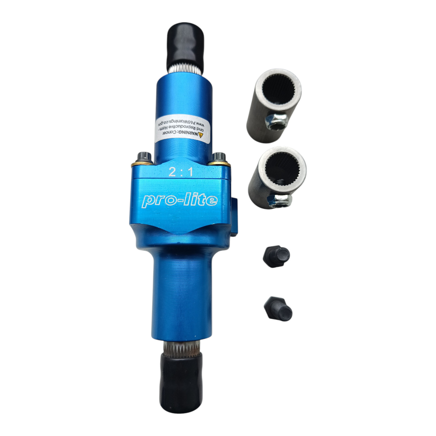 Coleman Lenkübersetzung 2:1 - Set mit Einschweisbuchsen  Steering Rack shortener Ratio 1: 2