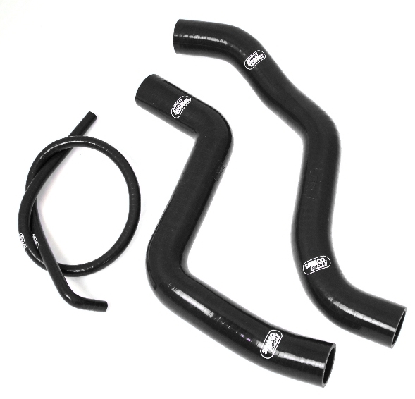 Samco Mitsubishi Lancer EVO 9 CT9A 05-07   3-teiliges Kühlwasser-Schlauchkit schwarz