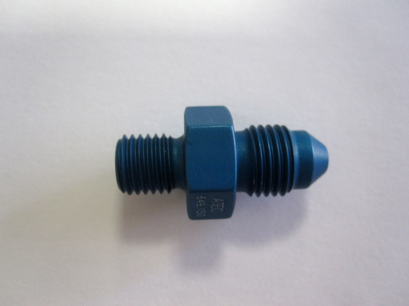 Aluadapter JIC/DIN 03AN, Dash 3 (3/8x24 UNF)  / M8x1,0