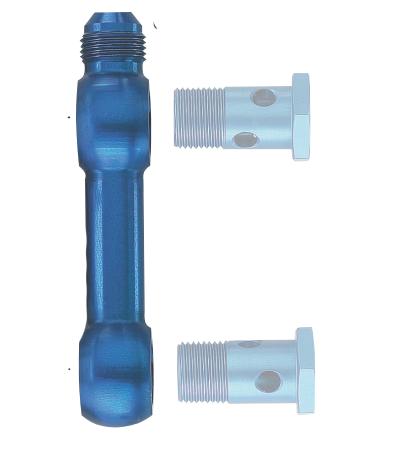 Brückenverbindung , Ansaugseite D-08/Pumpenseite 18 mm Bohrung