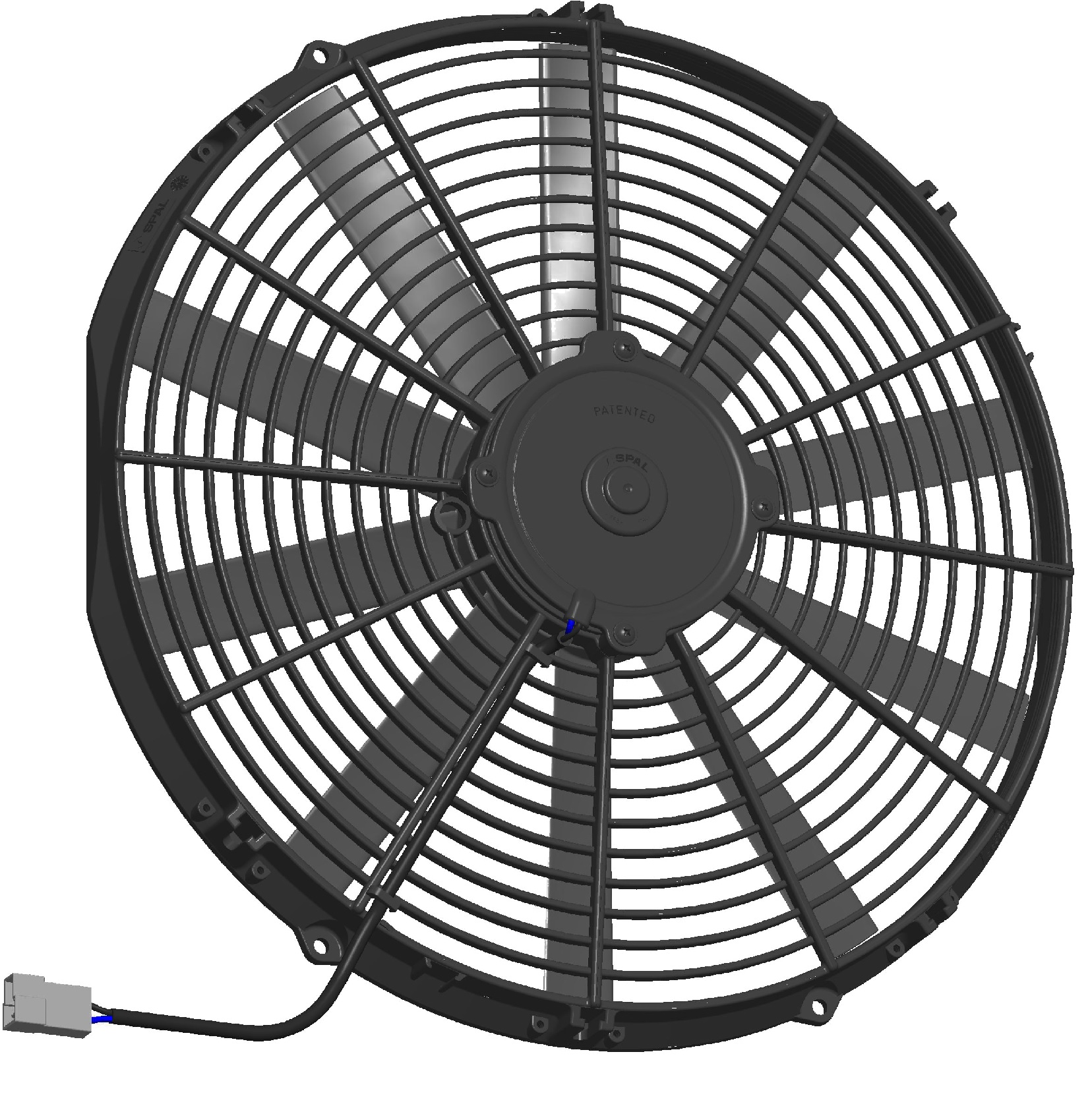 Spal Kühlerventilator VA18-AP51/C-41S 12V  D414-D385 T=62 / 2550m³ blasend