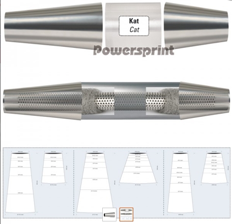 Powersprint Reduzier-Konus 101  S-200 symmetrisch