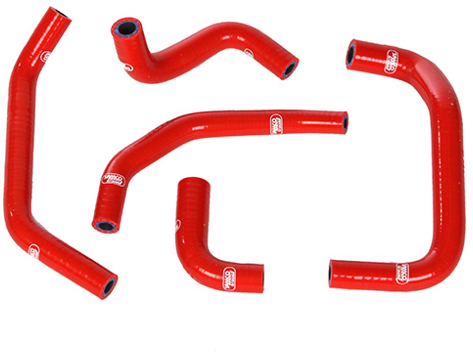 Samco Honda Civic Type-R FN2 2007-2009   5-teiliges Entlüftungs-Schlauchkit rot