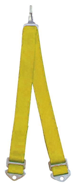 Beltenick 6-Punkt Schrittgurt Gurt NASCAR gelb