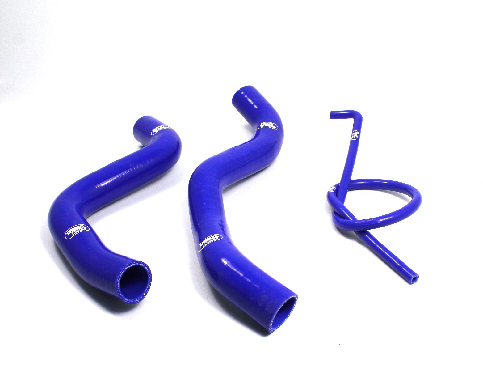 Samco Mitsubishi Lancer EVO 9 CT9A 05-07   3-teiliges Kühlwasser-Schlauchkit blau