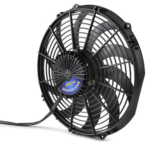 12V Elektrischer Lüfter 375mm (14") Proform Brushless bürstenlos 4.655 m³/h blasend D384-D374 T=78