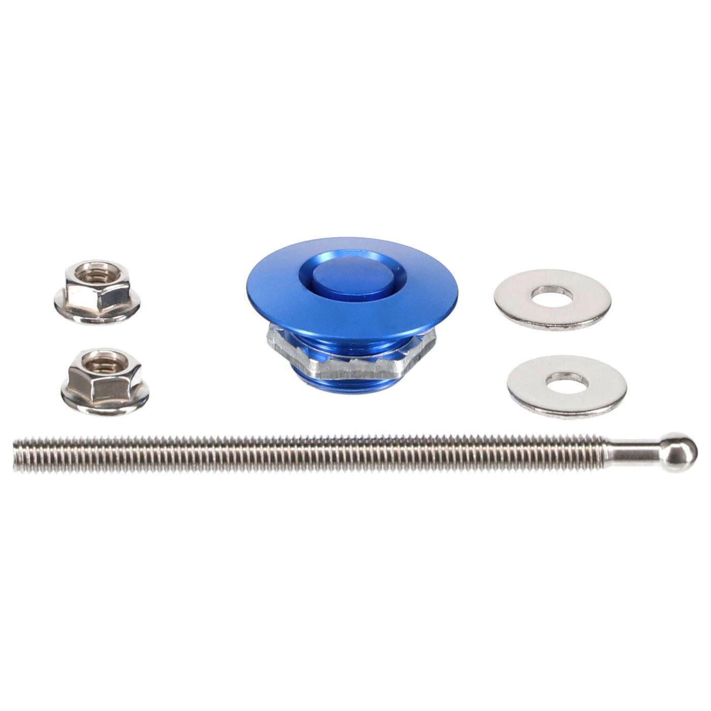 Push Lock Haubenhalter 31,5mm  blau